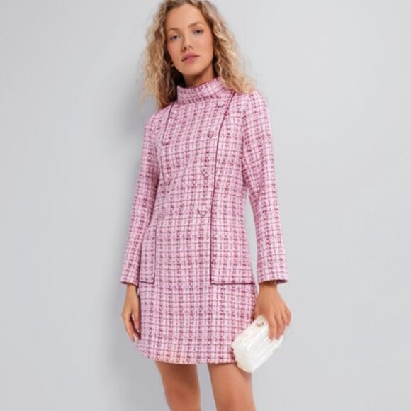 Tuckernuck Rhubarb Tweed Radziwill Dress - Picture 1 of 8